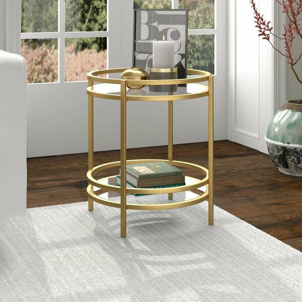 Henn & Hart Robillard Side Table Brass ST1199